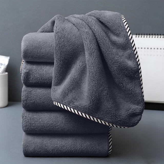 Solid Color Cottons Towel Household Absorbent Adult Face Towel