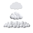 thumbnail image 1 of Soporte de mano para teclado de computadora de color sólido con forma de nube, soporte de mano para teclado de nube de espuma viscoelástica de rebote lento para escritorio y oficina, 1 of 1