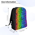 thumbnail image 4 of Honeii Multicolored Butterflies Print Laptop Backpack for Work, College, Travel, Daily Backpacks for Men Women, Sport Rucksack,Computer Bag, 4 of 8