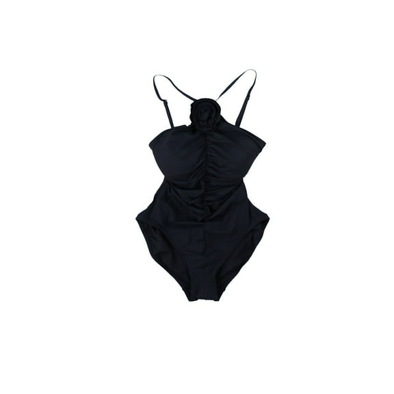 Kate Spade Women's High-Neck One-Piece Swimsuit Black S New