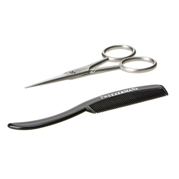 Tweezerman Tweezerman Moustache Scissors and Comb Set
