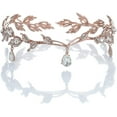 thumbnail image 2 of Rhinestone Bride Wedding Headband Leaf Headpiece Bridal Hair Crown for Women and Girls HB072, 2 of 4