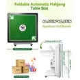 thumbnail image 3 of Vakiorn Foldable Automatic Mahjong Table with Wheels Poker Game Table Dual Direction Smart Motor USB Charging Cup Phone Holders 144 Tiles for Home Office Business, 3 of 9