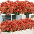 thumbnail image 3 of Save Big Matoen 2Pcs Artificial Spring Violet Silk Flowers Violet Faux Flowers Arrangement for Wedding Bouquet Home Kitchen Table Centerpieces Party Decor Vase Fillers, 3 of 9