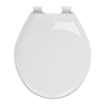 thumbnail image 2 of Centoco 3700SC-001 Round Plastic Toilet Seat with Safety Close, White, 2 of 7