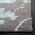 thumbnail image 4 of Safavieh Dip Dye Kayla Distressed Wool Area Rug, Gray/Turquoise, 6' x 9', 4 of 11