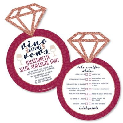 Rustic Bachelorette Party 5"x7" Details about   50 Floral Bridal Shower Who Am I Guessing Game 