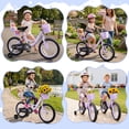 thumbnail image 5 of Enjoyrun 16" Kids Bike,Girls Bike with Training Wheels,Basket and Doll Seat,Bicycle for Children Ages 5-8,Purple, 5 of 7