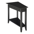 thumbnail image 1 of Convenience Concepts American Heritage Table d'Appoint en Coin en Forme de V, Noir (Bois), 1 of 3