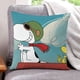 thumbnail image 1 of Snoopy Fundas de almohada de terciopelo con tema, regalos de funda de almohada, decoración para el hogar, cojín de lanzar, regalo de cumpleaños para fans y parejas. 50cm x 50cm., 1 of 6