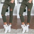 thumbnail image 5 of New Ripped Jeans for Women Women Big Size Ripped Trousers Stretch Pencil Pants Leggings Women Jeans Woman Jeans, 5 of 6