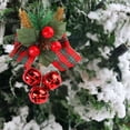 thumbnail image 5 of SCNOR Rustic Christmas Bell Ornaments with Berries & Bow - Metal Hanging Decor for Tree, Wreath - Easy Hang Jute String Classic Holiday Decor, 5 of 6