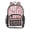 Ice Cream Pattern with Striped, variant on PVC Transparent Backpacks Clear Backpack for Travel and Outings Ice Cream Cones and Shooting Stars