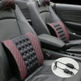 thumbnail image 2 of Soumake Adjustable Electric Massage Car Seat Soft Waist Lumbar Support Pillow Cushion, 2 of 8