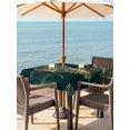 thumbnail image 3 of Outdoor Tablecloth with Umbrella Hole for Patio/Picnic/Party/Camping, Monstera Leaf Waterproof Table Cloth Square Cover Washable, Modern Tropical Green Plants Minimalism (54"x 54"), 3 of 9