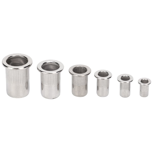 Tuerca de remache de sujeción tuerca de remache de acero inoxidable simple y práctica caja de embalaje para interruptores automóviles muebles instrumentos ANGGREK Otros