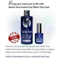 thumbnail image 2 of Seche Vive Professional Kit, Instant Gel Effect Top Coat for Nail Polish, 4 oz & 0.5 oz Refill, 2 of 4