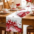 thumbnail image 5 of Red Pink Valentine's Day Table Runner 72 Inches, Love Heart Eucalyptus Leaves Bed Runner Dresser Scarves Tabletop for Indoor Outdoor Parties/Ceremony/Banquet, 14" x 72", 5 of 8