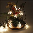 thumbnail image 4 of Naiovety Copo de nieve Cadena de luz Boda Fiesta de Navidad Decoración Lámpara Tira Festivo Decorativo Iluminación Accesorios para jardín Iluminación navideña Blanco cálido 6M, 4 of 6