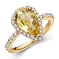 thumbnail image 4 of Lafonn Aria Sterling Silver Gold Plated Citrine Ring, 4 of 5