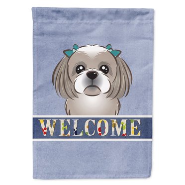 Caroline's Treasures CK1814GF Bandiera Trifoglio Per Bichon Frise, Misura Piccola, Resistente E Colorata