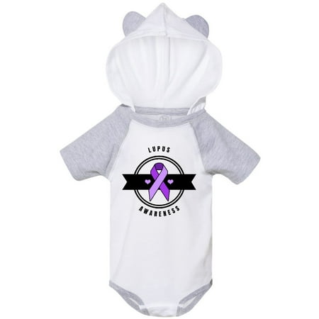 

Inktastic Lupus Awareness with Purple Ribbon and Banner Gift Baby Boy or Baby Girl Bodysuit