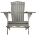 thumbnail image 4 of Safavieh Breetel Outdoor Chairs w/ Wine Glass Holder, Set of 2-Grey, 4 of 15