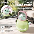 thumbnail image 3 of Sidagar 60oz Stainless Steel Insulated Water Bottle with Handle, Leak-Resistant Straw Lid, Mint Green, 3 of 6