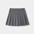thumbnail image 2 of Mercatoo Girls Pleated Skirt School 𝗨niform Skort Elastic Waist 𝗠ini Skirts Pull On Basic 𝗣reppy Skirt Loose Casual Skirts, 2 of 3