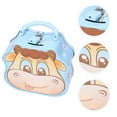thumbnail image 2 of Miangastore Cute Moneybank Cow Shape Tinplate Coin Storage Tank 1Set 5.89 x 5.50 x 2.55 Inch, 2 of 9