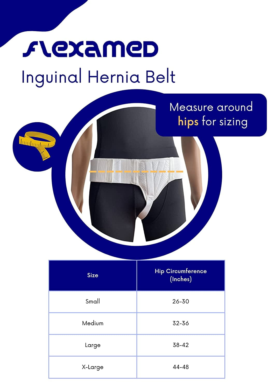Single Side Hernia Belt Left Side Select Inguinal Groin Hernia