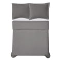 thumbnail image 4 of Cannon Solid Percale Grey 3 Piece Full/Queen Duvet Set, 4 of 7