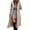 Dark Beige, variant on Women's Long Hooded Teddy Coat, Button Down Warm Fuzzy Sherpa Fleece Winter Outerwear