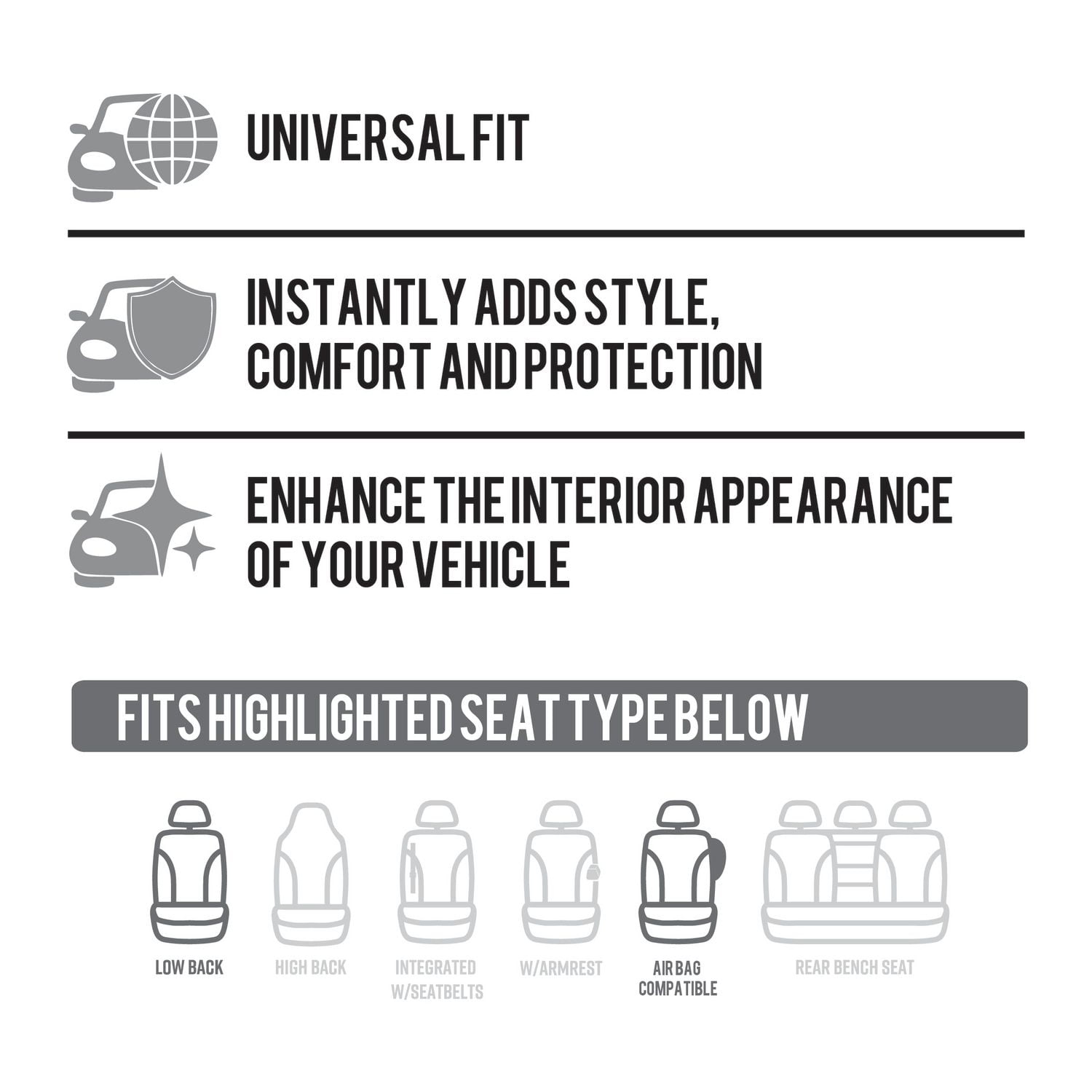 COUVRE-SIÈGE FORMAT UNIVERSEL