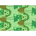 thumbnail image 1 of Ahgly Company Machine Washable Indoor Rectangle Transitional Dark Lime Green Area Rugs, 4' x 6', 1 of 7