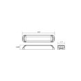 thumbnail image 5 of Buyers 8891501 5" Rect Emergency Strobe Light 6 LED Clear 10-24V, 5 of 5