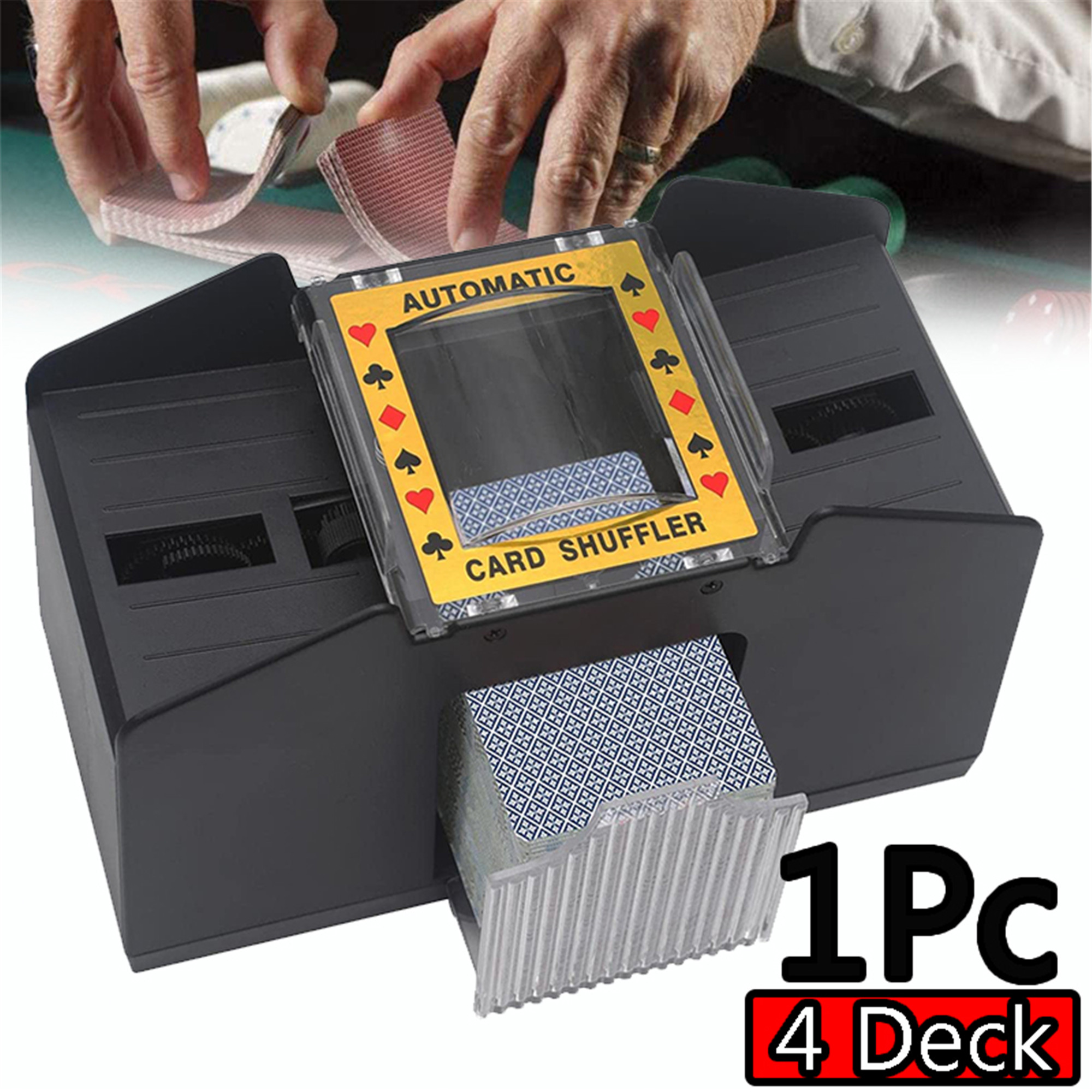 Elbourn Card Shuffler 24 Deck Automatic, BatteryOperated Electric