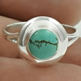 thumbnail image 2 of Blue Turquois Gemstone Ring, Statement Ring, Birthday Gifts Ring, Everyday Ring, Vintage Gifts Ring, Anniversary Gifts Ring, Mothers Day Gifts Ring, Women's Signet Ring (Blue Turquois, 7), 2 of 5
