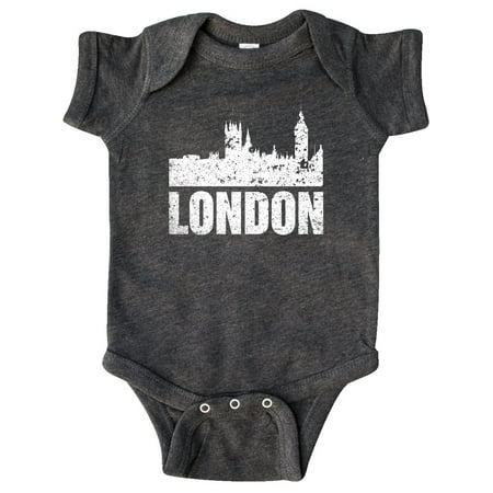 

Inktastic London England City Skyline with Grunge Gift Baby Boy or Baby Girl Bodysuit