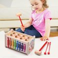 thumbnail image 4 of Xilófono Infantil Educativo con 40 Melodías, Ideal para Niños de 3 a 6 Años, Incluye Baquetas y Funciona con Batería de Botón, Gran Tamaño y Materiales Seguros., 4 of 6