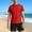 Red, variant on ITSAME Boys Swimwear Set Crewneck Tops and Swim Trunks Quick-Dry Beach Surfing Swimsuit 2-Piece Orange Size 11-12