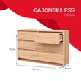 thumbnail image 4 of Cajonera Scencia, Atlas del Descanso color Roble, 4 of 7