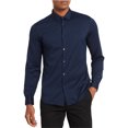 thumbnail image 1 of Calvin Klein Dashing Through The Stripes Button Up Shirt, Azul, XX-Large Calvin Klein Botones al frente, 1 of 1