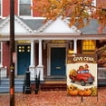 thumbnail image 6 of Thanksgiving Garden Flag - Double-Colored Autumn Leaves Thanksgiving Day Pumpkins Back Yard Decor - Cute Cartoon Happy Thanskgiving Garden Flag for Outdoor - Deco for Lawn Outdoor Balcony, 6 of 6