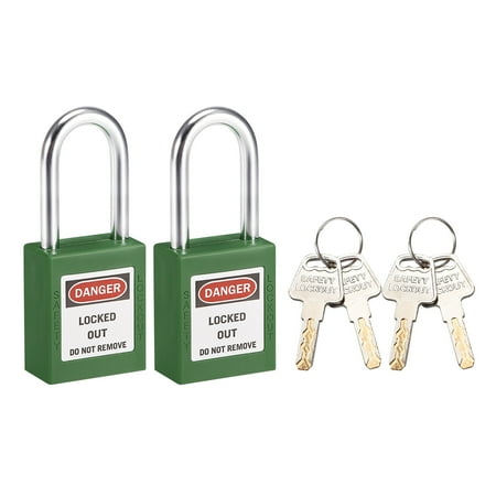 Lockout Tagout Locks 1-1/2 Inch Shackle Key Different Safety Padlock ...