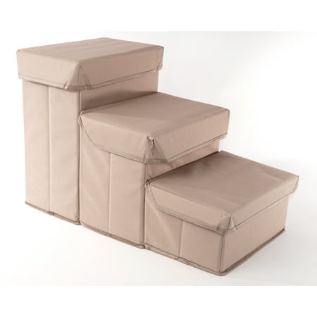 UPC: 0192598676849 | Precious Tails 3-Step Storage Foldable Cat Dog Pet Steps