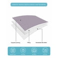 thumbnail image 4 of Full Size Quilt Bedding Set, Purple Solid Color Reversible Summer Quilt 3 Pieces, Aesthetics Contemporary Luxury Lightweight Bedspreads Coverlets with 2 Pillow Shams for All Seasons, 4 of 5