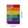 thumbnail image 4 of Rainbow Welcome Garden Flag LGBT Gay Pride Lesbian Bisexual Transgender Vertical Double Sized Yard Outdoor Decoration, 4 of 5