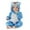 Blue, variant on Newborn Baby Cartoon Snowsuit Warm Fleece Hooded Romper Jumpsuit Winter Thicken Jacket Bodysuit Long Sleeve One Piece Outwear Playsuit