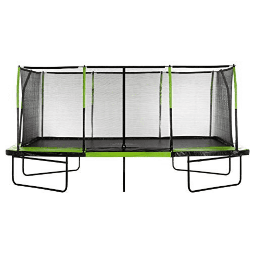 Upper Bounce Mega Outdoor Trampoline with Fiber Flex Enclosure System